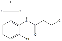 3-chloro-N-[2-chloro-6-(trifluoromethyl)phenyl]propanamide Structure