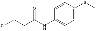 3-chloro-N-[4-(methylsulfanyl)phenyl]propanamide