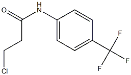 3-chloro-N-[4-(trifluoromethyl)phenyl]propanamide Structure