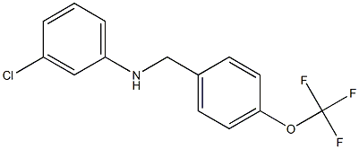  3-chloro-N-{[4-(trifluoromethoxy)phenyl]methyl}aniline