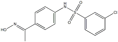 3-chloro-N-{4-[1-(hydroxyimino)ethyl]phenyl}benzene-1-sulfonamide|