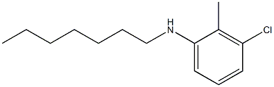 3-chloro-N-heptyl-2-methylaniline,,结构式