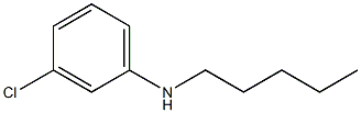 3-chloro-N-pentylaniline 化学構造式