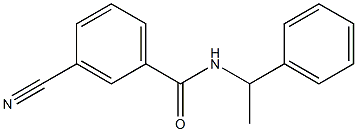 3-cyano-N-(1-phenylethyl)benzamide Structure