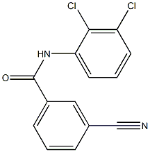3-cyano-N-(2,3-dichlorophenyl)benzamide Struktur