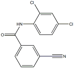 3-cyano-N-(2,4-dichlorophenyl)benzamide Struktur