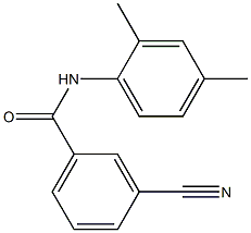 3-cyano-N-(2,4-dimethylphenyl)benzamide,,结构式
