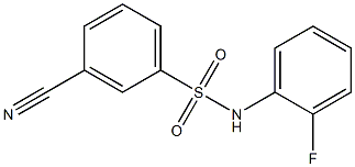 3-cyano-N-(2-fluorophenyl)benzenesulfonamide