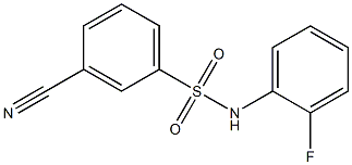 3-cyano-N-(2-fluorophenyl)benzenesulfonamide|