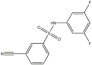 3-cyano-N-(3,5-difluorophenyl)benzenesulfonamide|