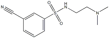 3-cyano-N-[2-(dimethylamino)ethyl]benzenesulfonamide Structure