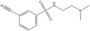 3-cyano-N-[2-(dimethylamino)ethyl]benzenesulfonamide|