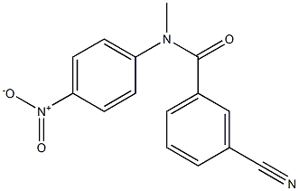 3-cyano-N-methyl-N-(4-nitrophenyl)benzamide Structure