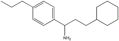 3-cyclohexyl-1-(4-propylphenyl)propan-1-amine Struktur