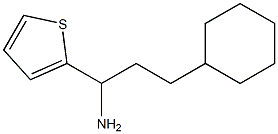 3-cyclohexyl-1-(thiophen-2-yl)propan-1-amine Structure