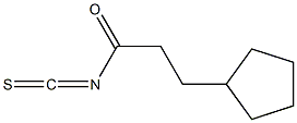 3-cyclopentylpropanoyl isothiocyanate Struktur