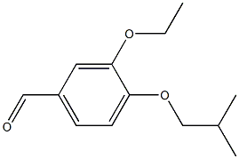 3-ethoxy-4-(2-methylpropoxy)benzaldehyde 化学構造式