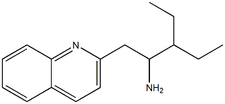 3-ethyl-1-(quinolin-2-yl)pentan-2-amine Struktur