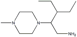 3-ethyl-2-(4-methylpiperazin-1-yl)pentan-1-amine Structure