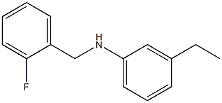 3-ethyl-N-[(2-fluorophenyl)methyl]aniline Structure