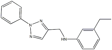 3-ethyl-N-[(2-phenyl-2H-1,2,3-triazol-4-yl)methyl]aniline Structure