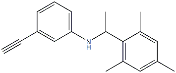 3-ethynyl-N-[1-(2,4,6-trimethylphenyl)ethyl]aniline 结构式