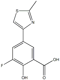 3-fluoro-2-hydroxy-5-(2-methyl-1,3-thiazol-4-yl)benzoic acid