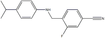 3-fluoro-4-({[4-(propan-2-yl)phenyl]amino}methyl)benzonitrile|