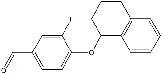 3-fluoro-4-(1,2,3,4-tetrahydronaphthalen-1-yloxy)benzaldehyde Structure