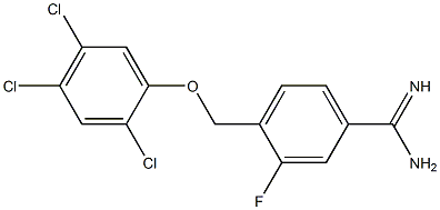 3-fluoro-4-(2,4,5-trichlorophenoxymethyl)benzene-1-carboximidamide|