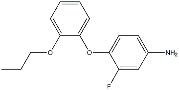 3-fluoro-4-(2-propoxyphenoxy)aniline Structure