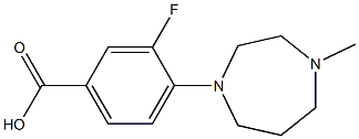 3-fluoro-4-(4-methyl-1,4-diazepan-1-yl)benzoic acid Structure