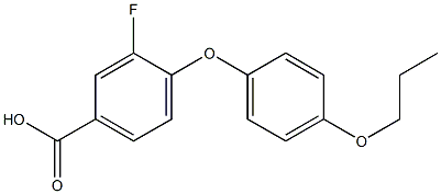 3-fluoro-4-(4-propoxyphenoxy)benzoic acid|