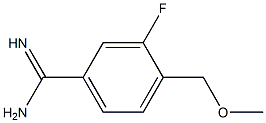 3-fluoro-4-(methoxymethyl)benzenecarboximidamide Struktur