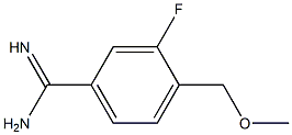 3-fluoro-4-(methoxymethyl)benzenecarboximidamide 结构式