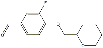 3-fluoro-4-(oxan-2-ylmethoxy)benzaldehyde Structure