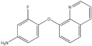 3-fluoro-4-(quinolin-8-yloxy)aniline,,结构式