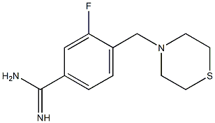 3-fluoro-4-(thiomorpholin-4-ylmethyl)benzene-1-carboximidamide