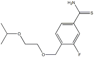 3-fluoro-4-[(2-isopropoxyethoxy)methyl]benzenecarbothioamide Structure