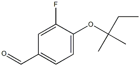 3-fluoro-4-[(2-methylbutan-2-yl)oxy]benzaldehyde Struktur