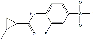 3-fluoro-4-[(2-methylcyclopropane)amido]benzene-1-sulfonyl chloride|