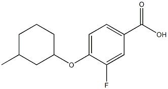  3-fluoro-4-[(3-methylcyclohexyl)oxy]benzoic acid