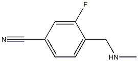 3-fluoro-4-[(methylamino)methyl]benzonitrile