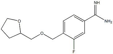3-fluoro-4-[(tetrahydrofuran-2-ylmethoxy)methyl]benzenecarboximidamide