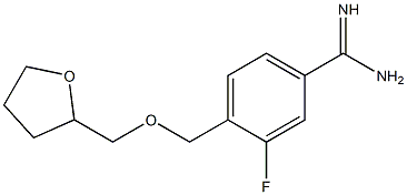 3-fluoro-4-[(tetrahydrofuran-2-ylmethoxy)methyl]benzenecarboximidamide|