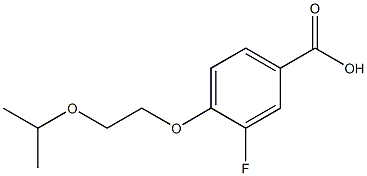 3-fluoro-4-[2-(propan-2-yloxy)ethoxy]benzoic acid Structure