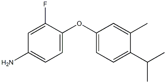  3-fluoro-4-[3-methyl-4-(propan-2-yl)phenoxy]aniline