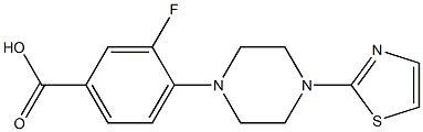 3-fluoro-4-[4-(1,3-thiazol-2-yl)piperazin-1-yl]benzoic acid
