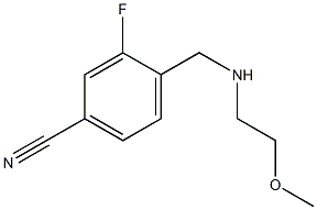 3-fluoro-4-{[(2-methoxyethyl)amino]methyl}benzonitrile