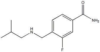 3-fluoro-4-{[(2-methylpropyl)amino]methyl}benzamide Struktur